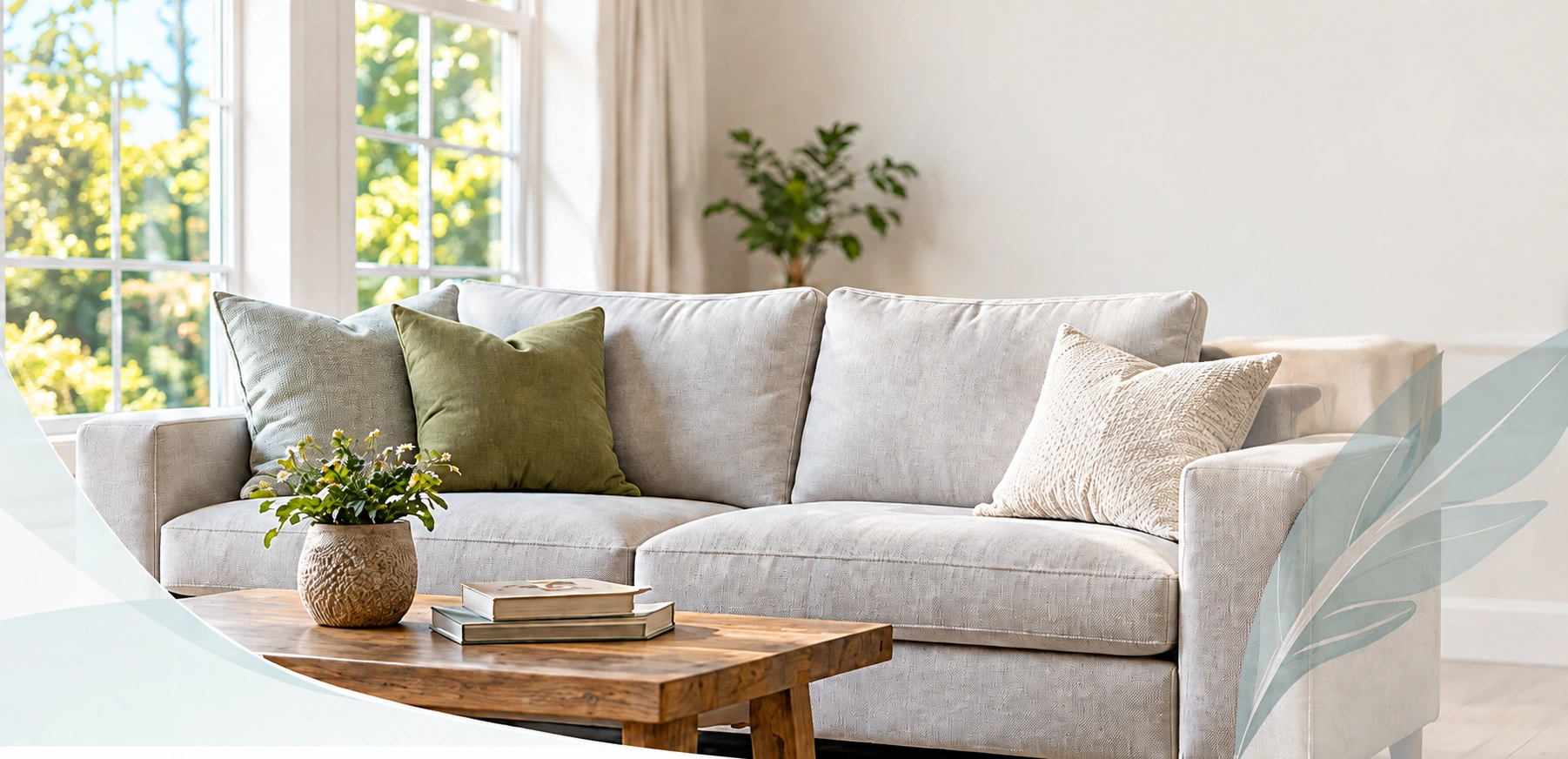 Bright comfortable living room