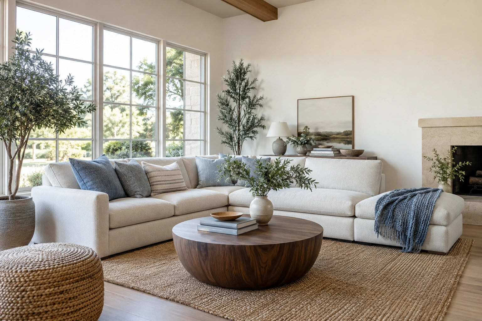 Peaceful home interior with natural light